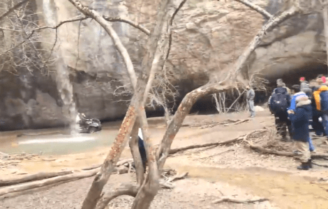 Пользователи соцсетей осудили квадроциклистов за поездки под водопадом в Севастополе