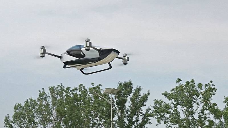 Летающий автомобиль Xpeng протестировали в китайской провинции Хэбэй
