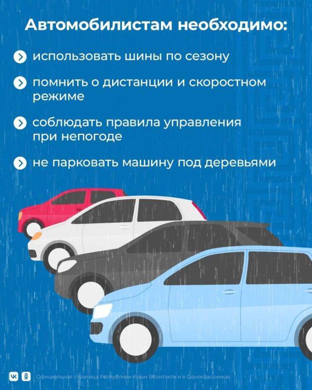 Соблюдайте правила безопасности в непогоду!