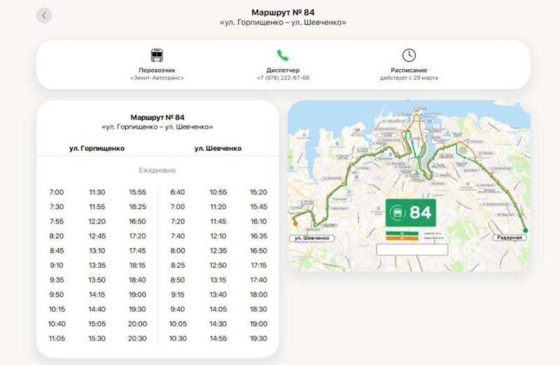 По просьбам севастопольцев с сегодняшнего дня автобус № 84 продолжит ходить по Фиолентовскому шоссе через авторынок По просьбам севастопольцев с сегодняшнего дня автобус № 84 продолжит ходить по Фиолентовскому шоссе через авторынок