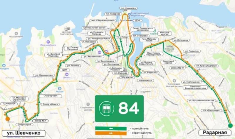 По просьбам севастопольцев с сегодняшнего дня автобус № 84 продолжит ходить по Фиолентовскому шоссе через авторынок По просьбам севастопольцев с сегодняшнего дня автобус № 84 продолжит ходить по Фиолентовскому шоссе через авторынок