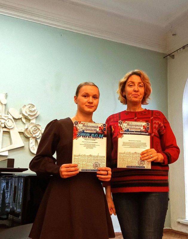 Победа юной исполнительницы на конкурсе!