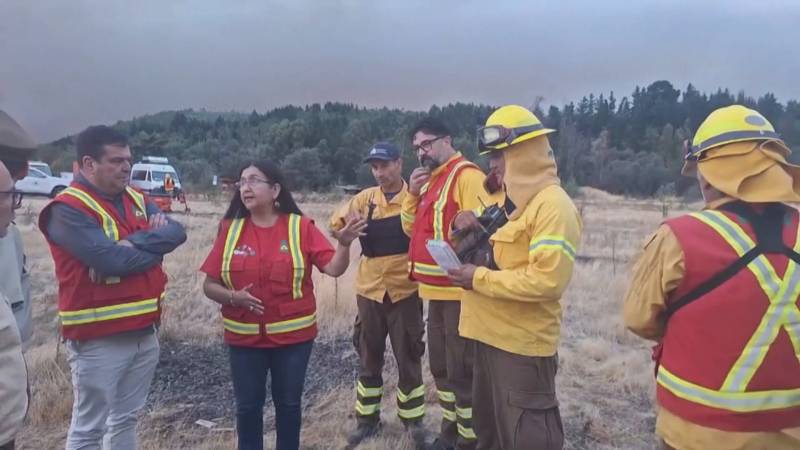 Лесные пожары в Чили: уже погибли трое пожарных