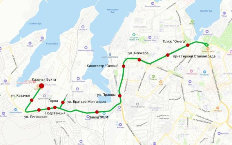 Напоминаем, что с 1 февраля запускается новый маршрут №75 «Бухта Казачья – пляж Омега» с заездом на улицу Братьев Манганари Напоминаем, что с 1 февраля запускается новый маршрут №75 «Бухта Казачья – пляж Омега» с заездом на улицу Братьев Манганари