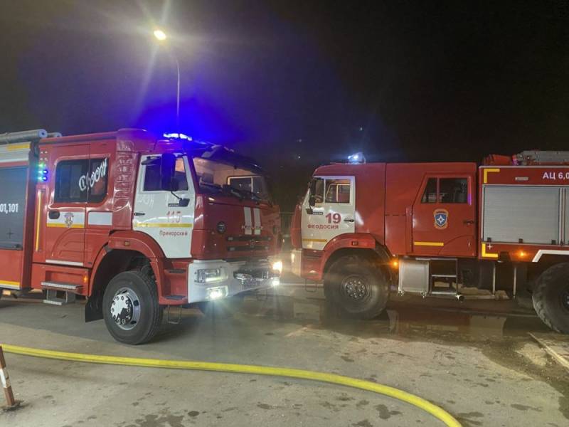 Ликвидация пожара в ГО Феодосия