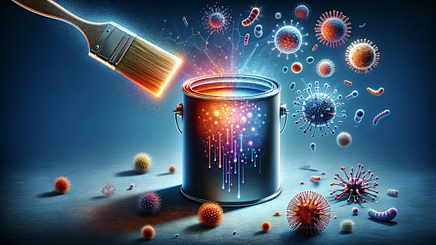 Ученые создали краску, убивающую микробы и вирусы