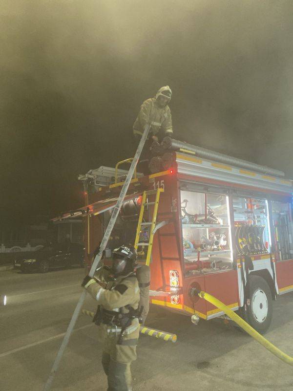 Ликвидация пожара в ГО Феодосия