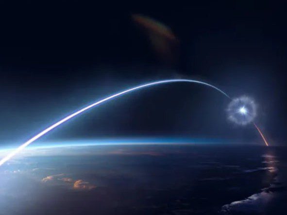 Визуализация процесса перехвата ракеты