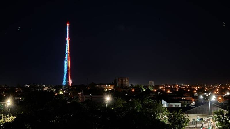 В День Победы симферопольскую телебашню украсит праздничная иллюминация