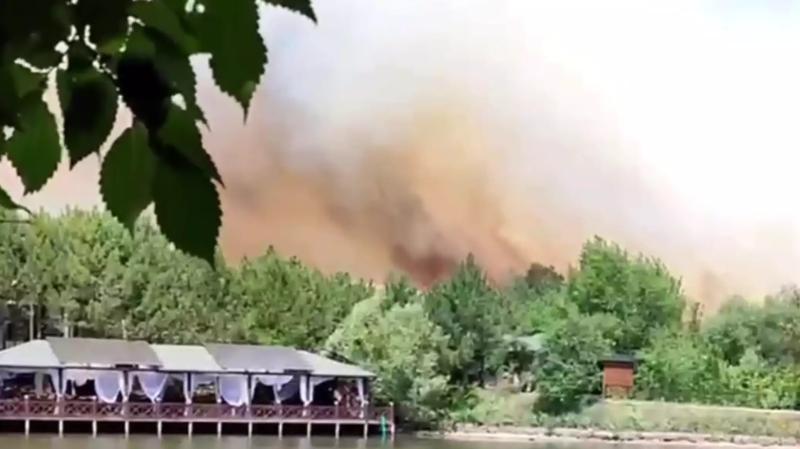 Под Симферополем вспыхнул природный пожар