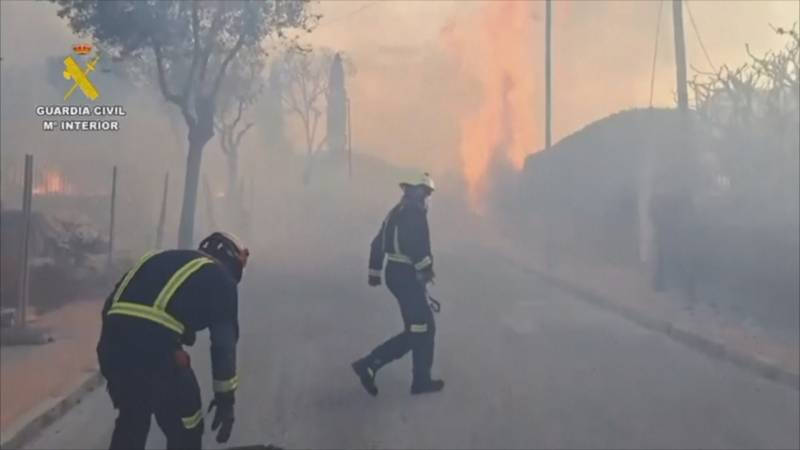 Столицу Испании окутало дымом из-за лесного пожара