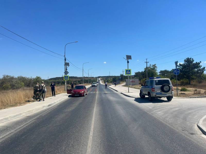 ДТП на автодороге «5-км Балаклавского шоссе-мыс Фиолент» с пострадавшим пешеходом