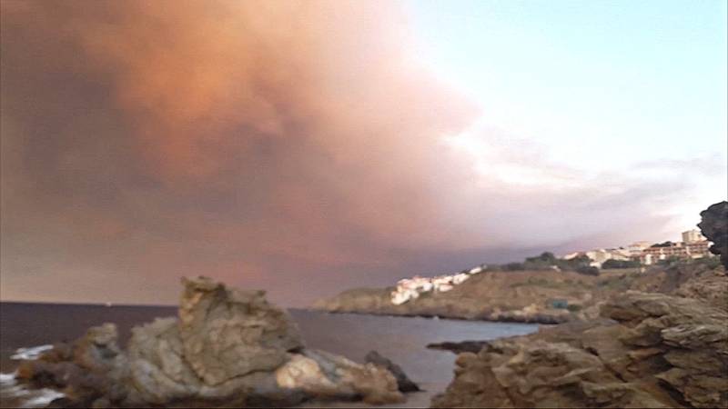 Лесные пожары охватили регионы Испании и Франции