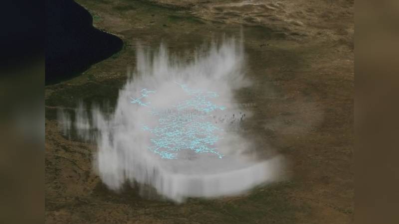 Рекордную молнию длиной более 800 км зафиксировали в США