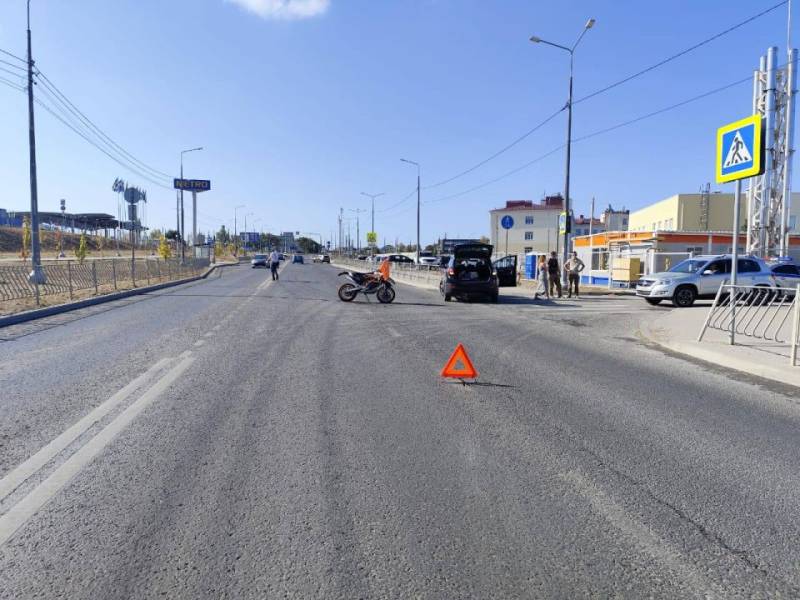 В Севастополе мотоциклист пострадал после столкновения с иномаркой