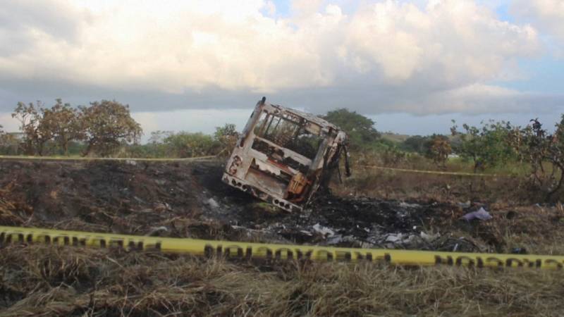В Венесуэле сгорел автобус: 12 погибших