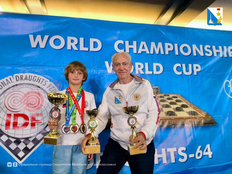 Севастополец Николай Краснов завоевал семь медалей на первенстве мира по шашкам в Турции