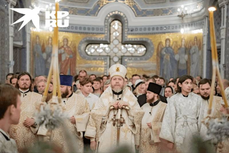 В Свято-Владимирском Соборе прошла Божественная литургия в честь Рождества Христова