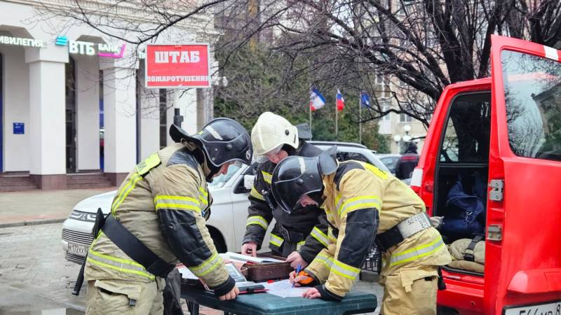 В Симферополе провели пожарно-тактические учения в Русском драматическом театре имени М. Горького