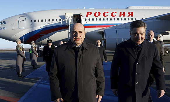 Мишустин прибыл с трехдневным рабочим визитом в Казахстан