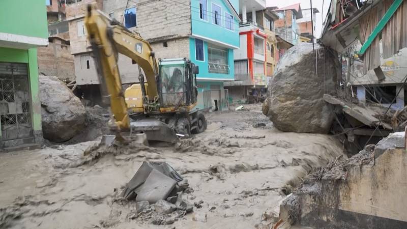 В Перу повторно затопило город