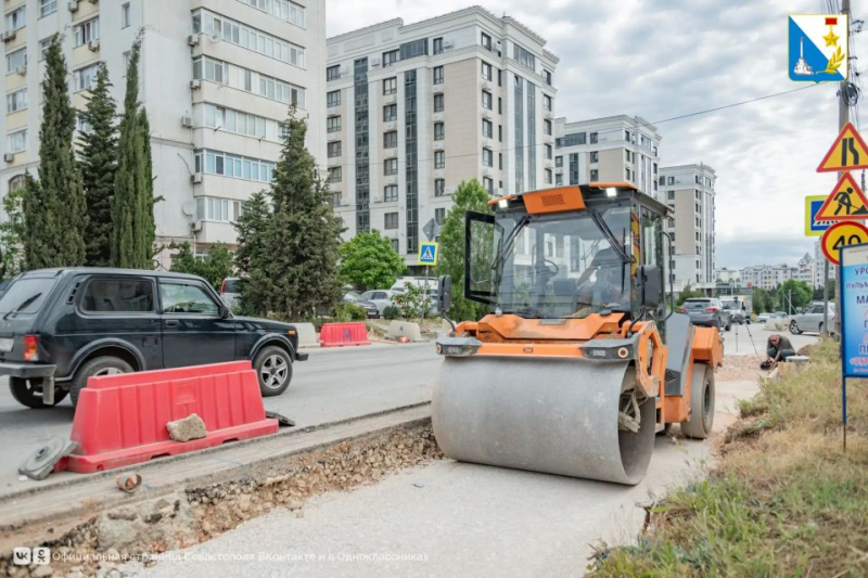 Перекрёсток улиц Адмирала Фадеева и Парковой готов уже на 70%
