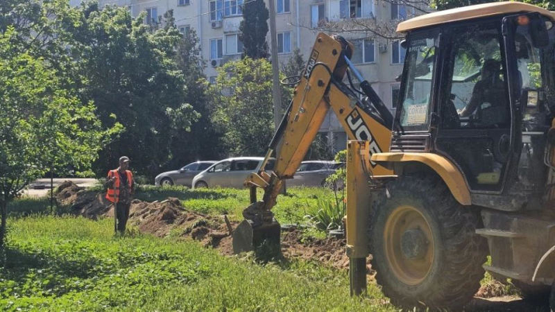Ремонт дороги и пешеходных зон во дворе дома № 19 на улице Бориса Михайлова будет завершен уже к середине июня