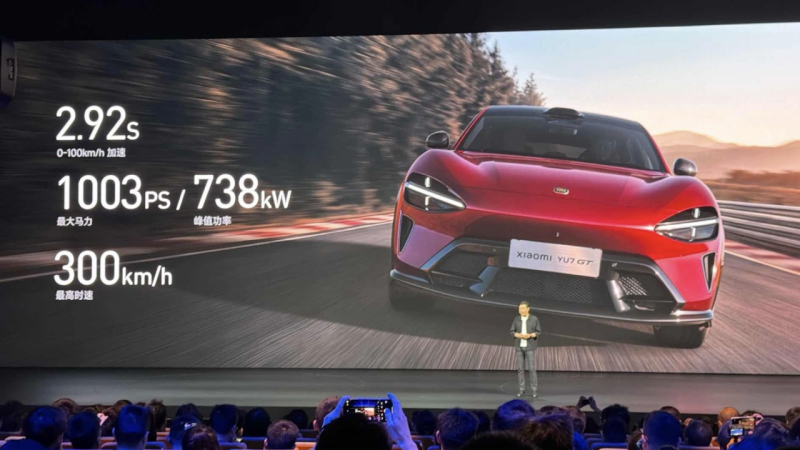 Xiaomi представила YU7 GT — спортивную версию своего электрического кроссовера с разгоном до 100 км/ч за 2,9 секунды