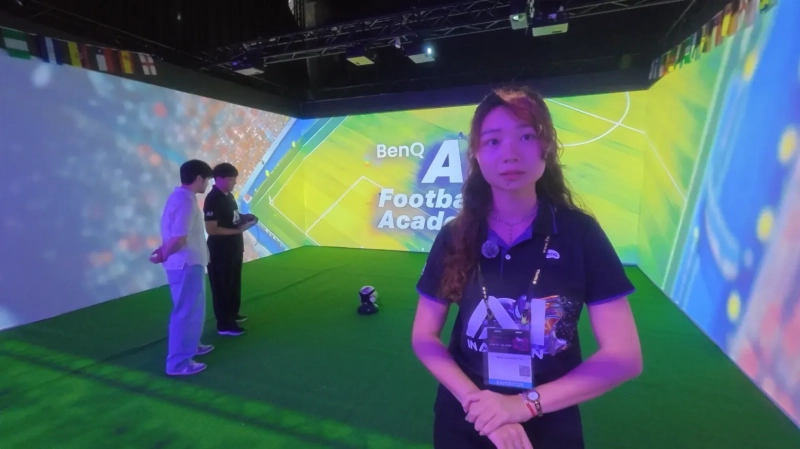 BenQ показала футбольный симулятор на базе трёх стен