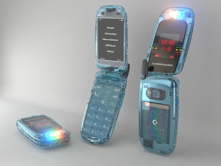 Commodore представила кнопочный смартфон-раскладушку Callback 8020 за 0
