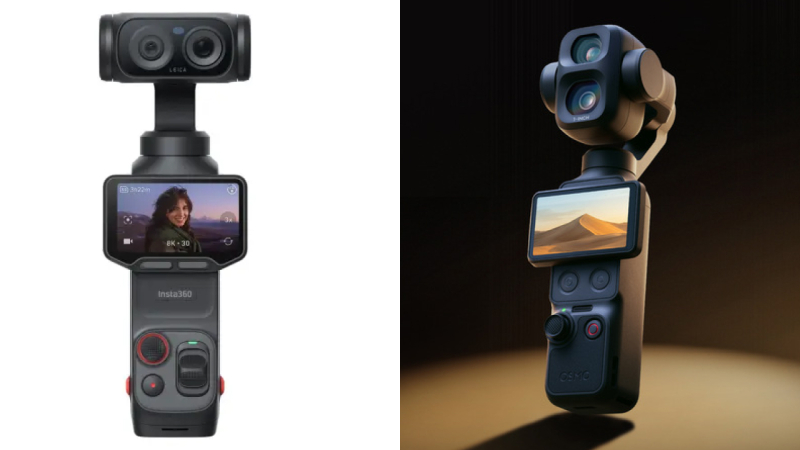 Insta360 Luna (слева) и DJI Osmo Pocket 4P (справа)