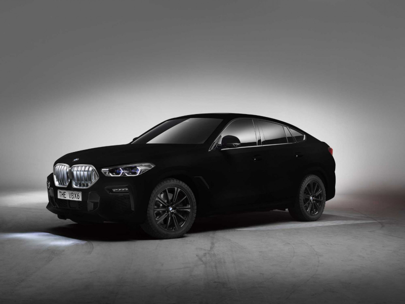 Концепт BMW X6 с покрытием Vantablack, представленный в 2019 году
