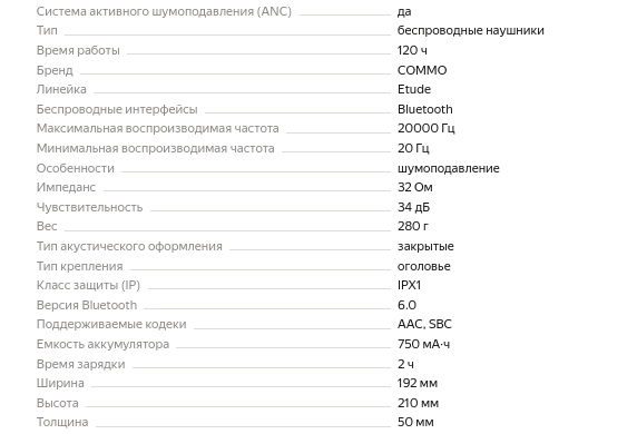 &laquo;Яндекс Фабрика&raquo; представила полноразмерные наушники Commo Etude (до 120 часов работы и регулируемое шумоподавление)