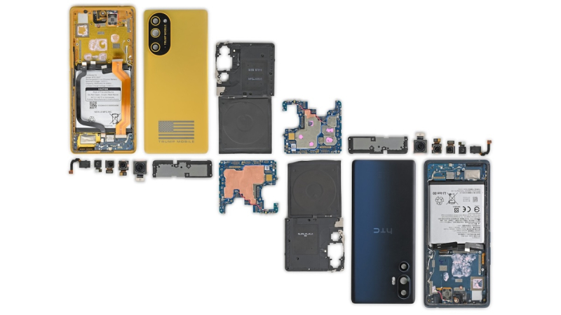 NBC News и iFixit: смартфон Trump T1 Phone практически полностью повторяет конструкцию HTC U24 Pro