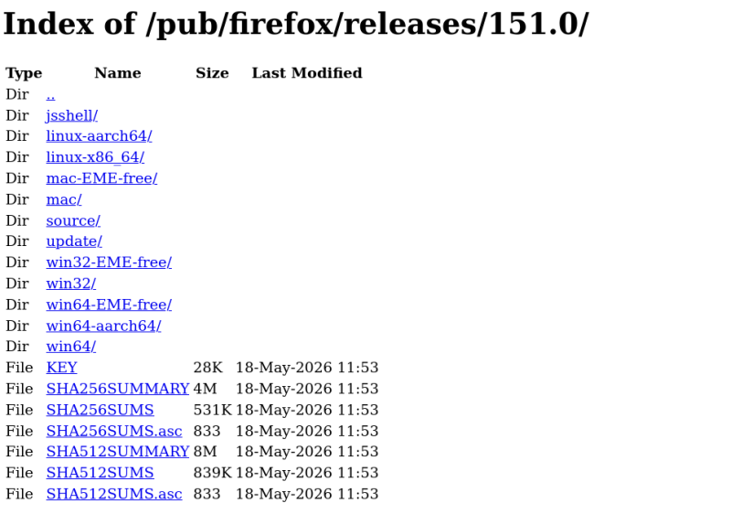 Релиз Firefox 151.0