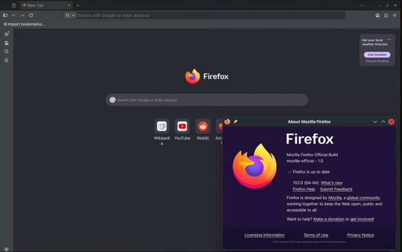 Релиз Firefox 152.0