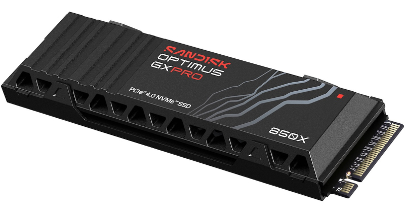 Sandisk представила накопитель Optimus GX Pro 850P формата M.2 с NVMe и PCIe 4.0, разработанный для Sony PS5 и PS5 Pro