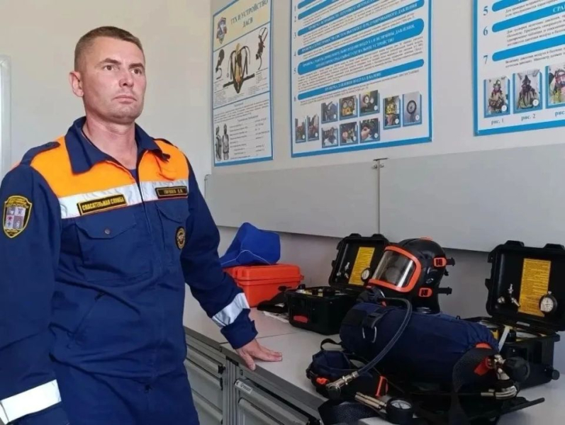 В 11й пожарноспасательной части Спасательной службы Севастополя в селе Павловка начала работу газодымозащитная служба