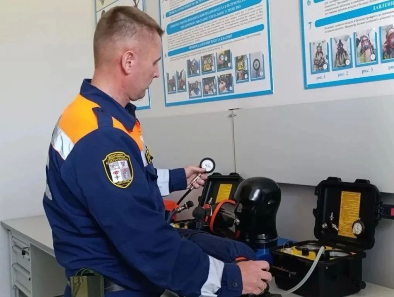 В 11й пожарноспасательной части Спасательной службы Севастополя в селе Павловка начала работу газодымозащитная служба