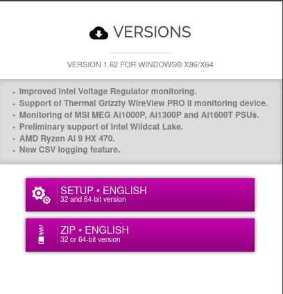 Вышло обновление утилиты HWMonitor 1.62