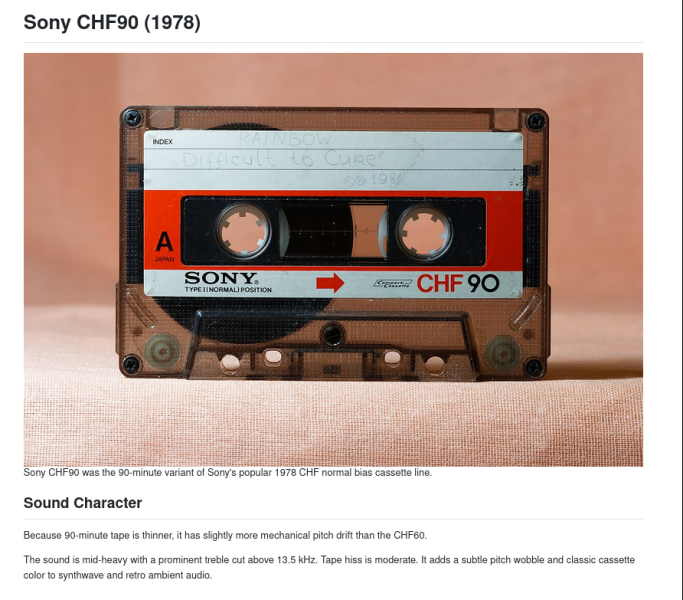 Открытый проект Cassette Simulation позволяет делать имитацию аудиопрофилей кассетной ленты с&nbsp;помощью FFmpeg