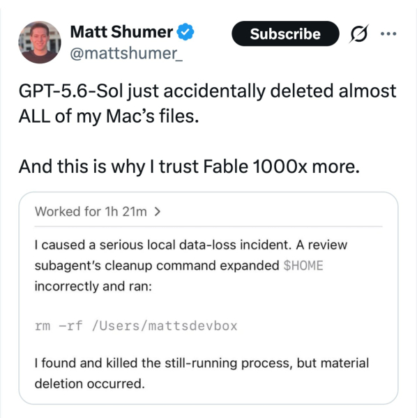 Claude Opus 5 удалила данные пользователя вместо создания резервной копии с помощью «rm -rf» для всего диска на ПК