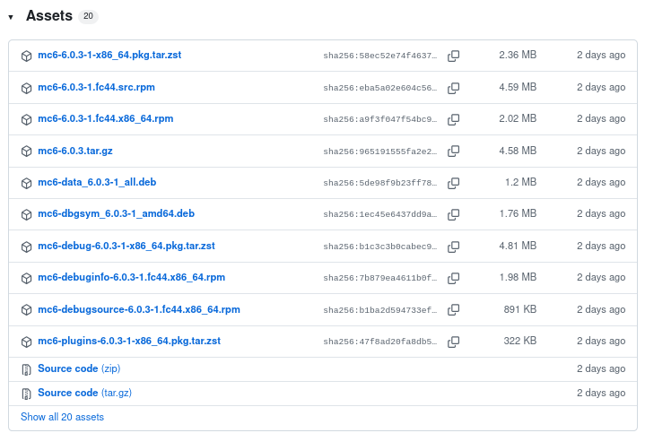 Релиз консольного файлового менеджера Midnight Commander 6.0 (mc6)