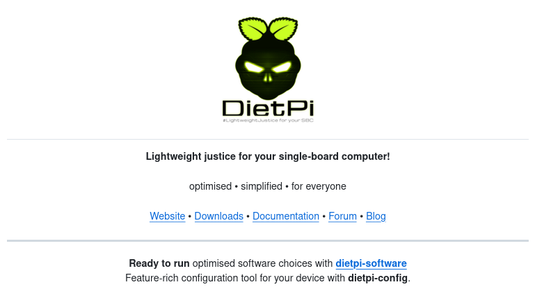 Выпуск обновления дистрибутива для одноплатных ПК DietPi 10.6