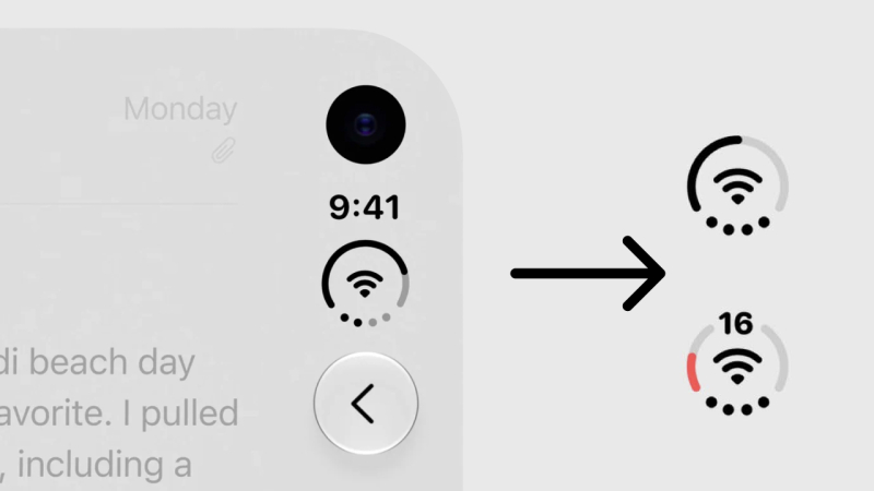 Новый статус-бар в iPhone Duo