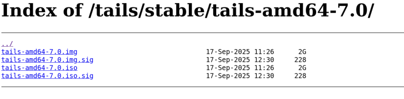 Вышел Tails 7.0