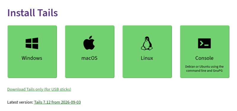 Вышел Tails 7.12