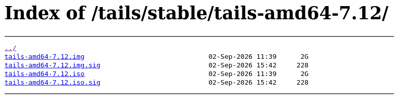 Вышел Tails 7.12