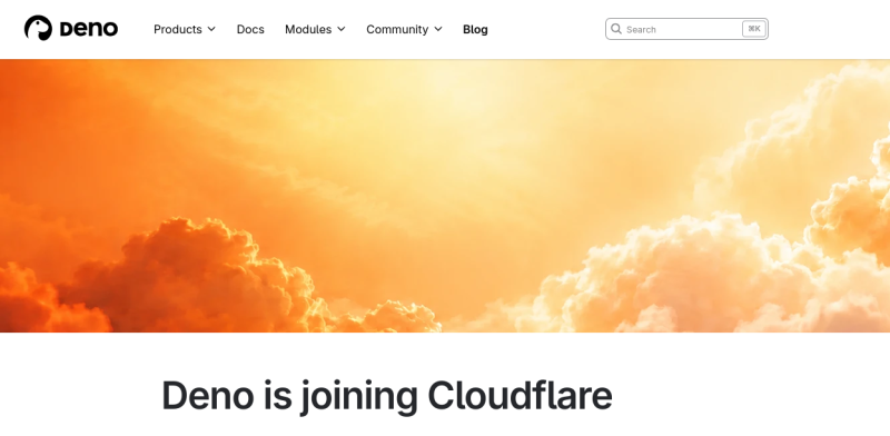 Cloudflare приобрела Deno Land Inc, разработчика JavaScript‑платформы Deno