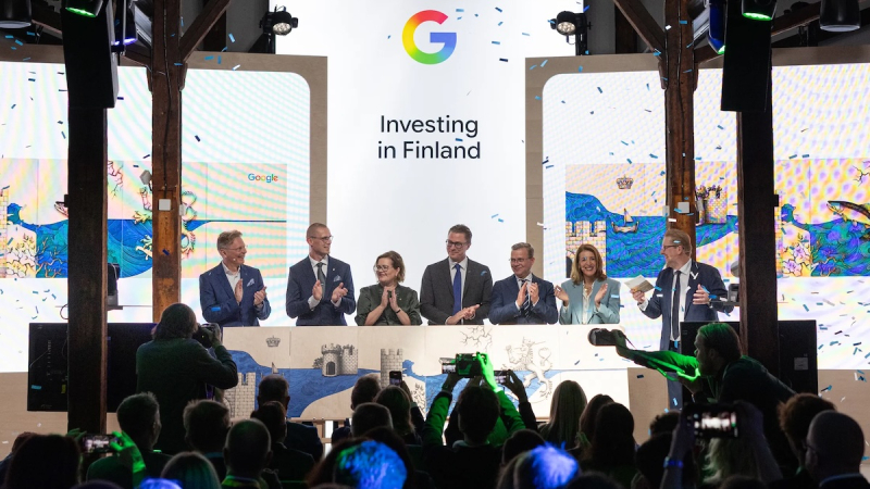 Google планирует за&nbsp;два года направить &euro;13&nbsp;млрд на&nbsp;развитие цифровой инфраструктуры Финляндии